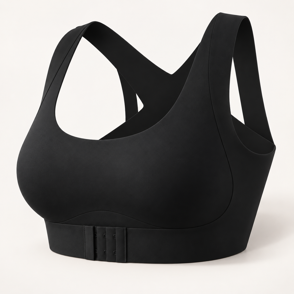 Women's Cross Back Posture Bra Front Closure Wireless Full C