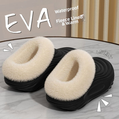 EVA fleece-lined waterproof  slippers