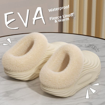 EVA fleece-lined waterproof  slippers