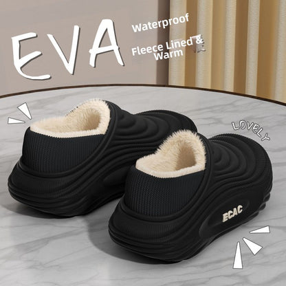 EVA fleece-lined waterproof  slippers