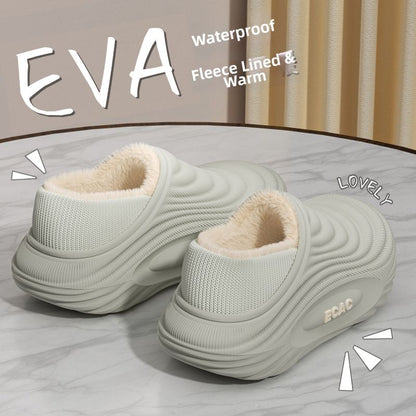EVA fleece-lined waterproof  slippers