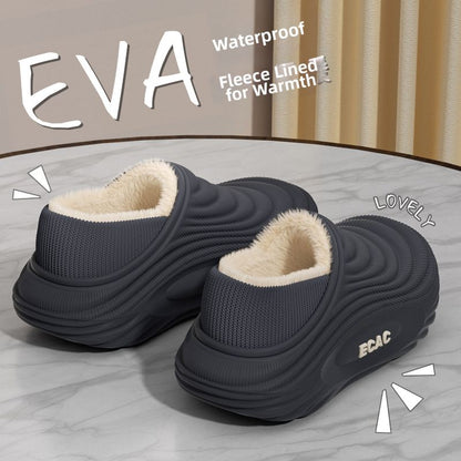 EVA fleece-lined waterproof  slippers