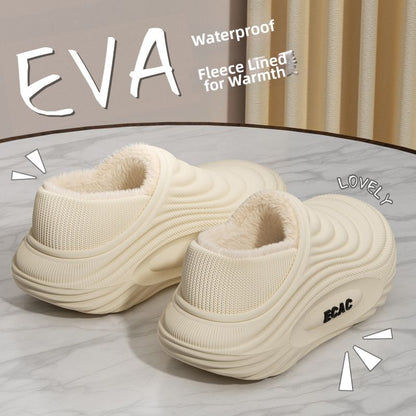 EVA fleece-lined waterproof  slippers