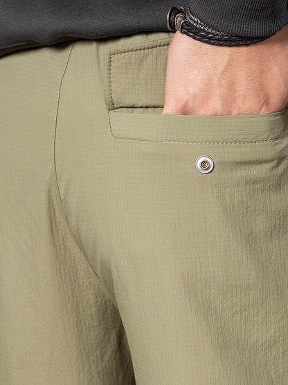 Men's Drawstring Paratrooper-Style Down Pants