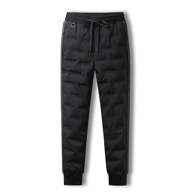 Unisex Outdoor Thick  Down Pants-Goose down Elastic hem
