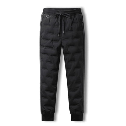 Unisex Outdoor Thick  Down Pants-Goose down Elastic hem