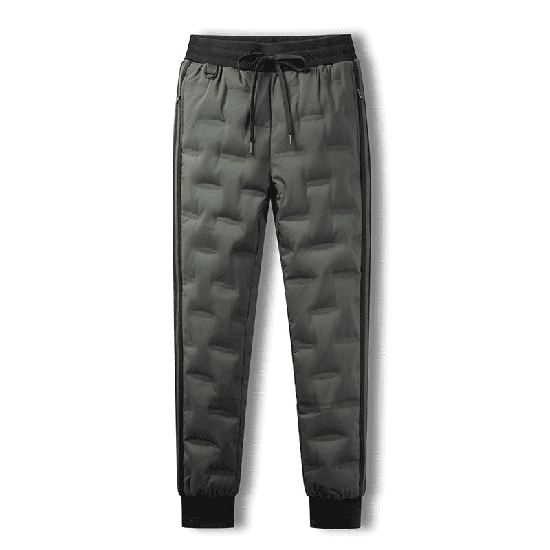 Unisex Outdoor Thick  Down Pants-Goose down Elastic hem