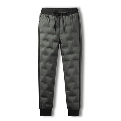 Unisex Outdoor Thick  Down Pants-Goose down Elastic hem