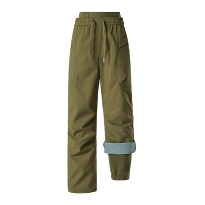 Unisex Outdoor 3-in-1 Thickened Thermal Cargo Pants