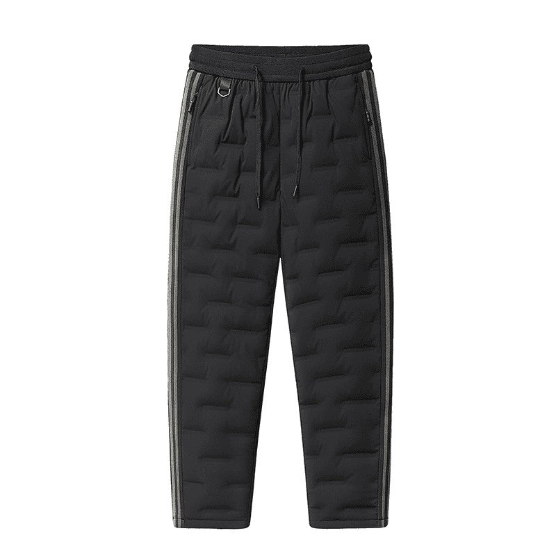 Unisex Outdoor Thick  Down Pants-Goose down Elastic hem