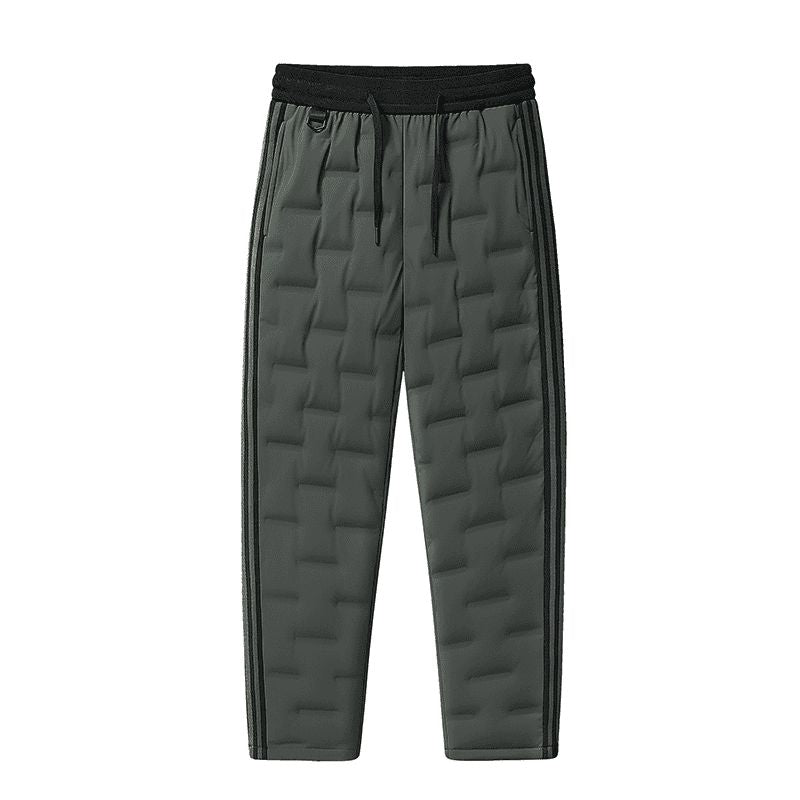 Unisex Outdoor Thick  Down Pants-Goose down Elastic hem