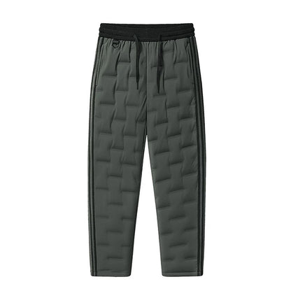 Unisex Outdoor Thick  Down Pants-Goose down Elastic hem