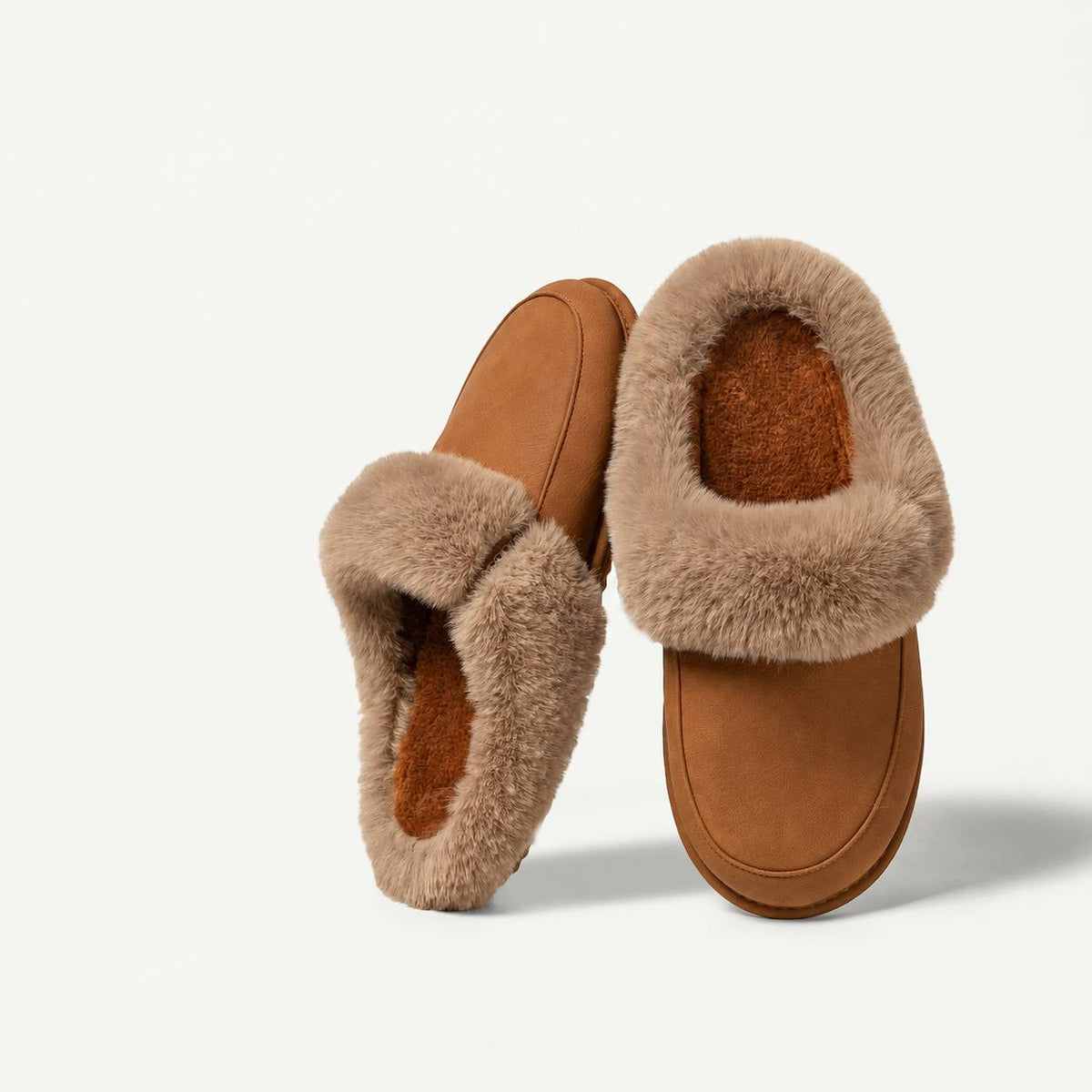 Women's Detachable Cotton Cloud White Slippers