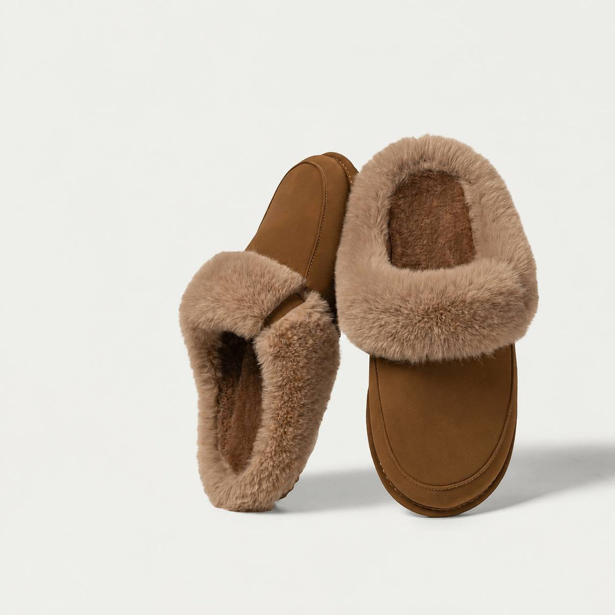 Women's Detachable Cotton Cloud White Slippers