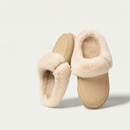 Women's Detachable Cotton Cloud White Slippers
