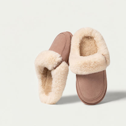 Women's Detachable Cotton Cloud White Slippers