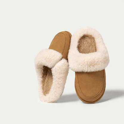 Women's Detachable Cotton Cloud White Slippers