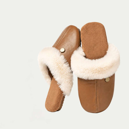Women's Detachable Cotton Cloud White Slippers