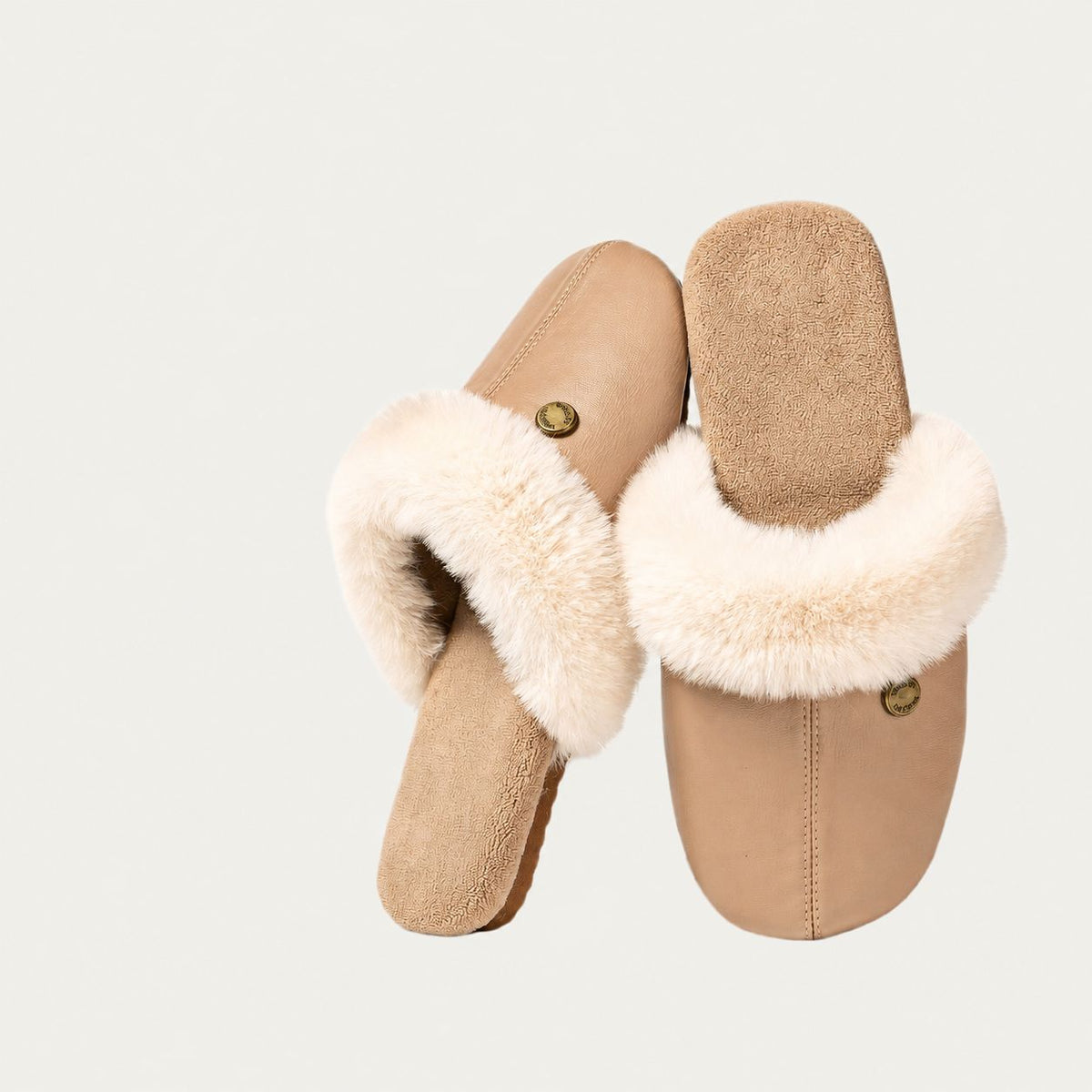 Women's Detachable Cotton Cloud White Slippers