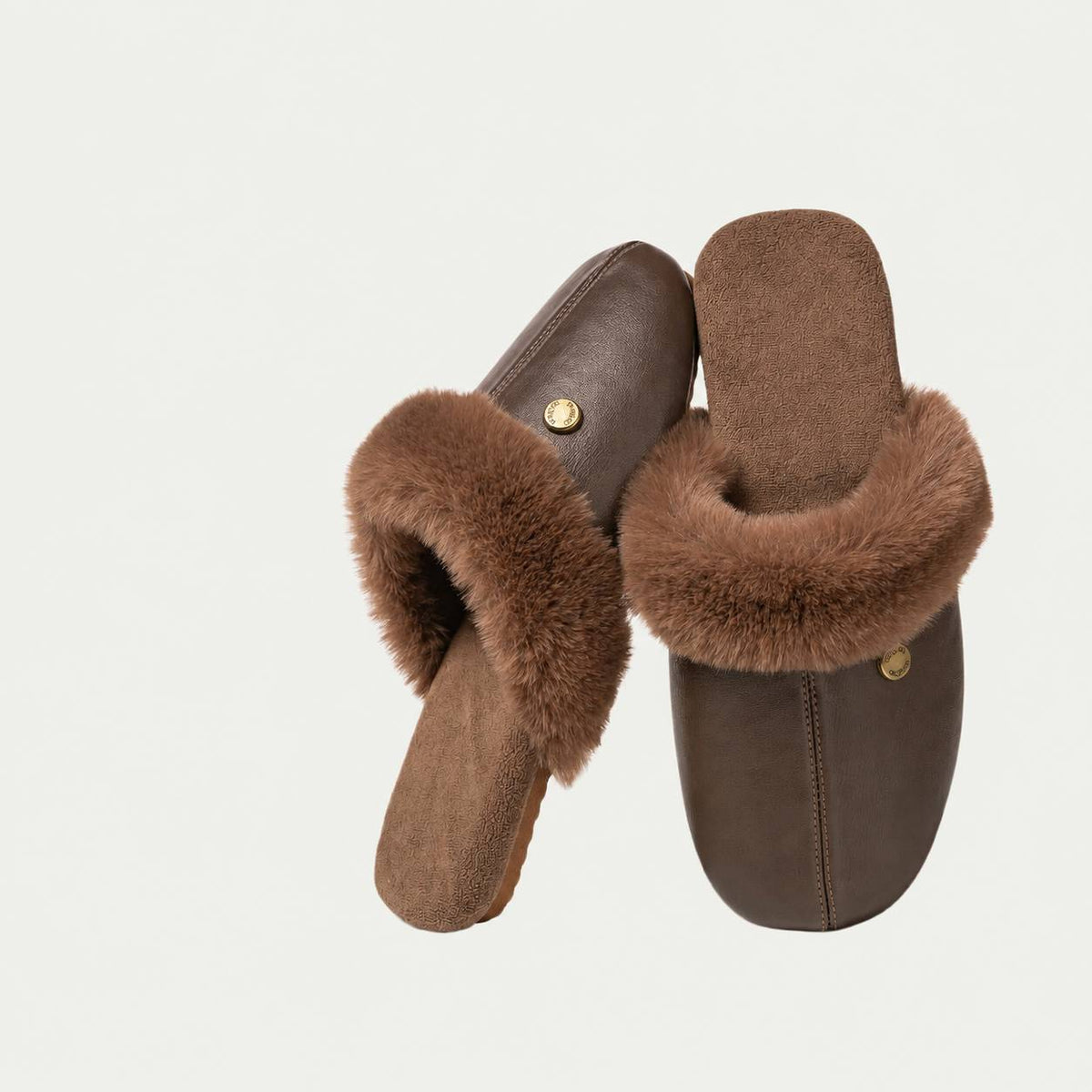 Women's Detachable Cotton Cloud White Slippers